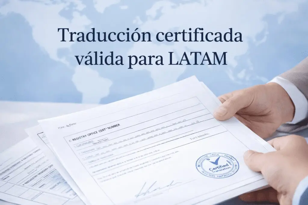 Traducción certificada para Latam