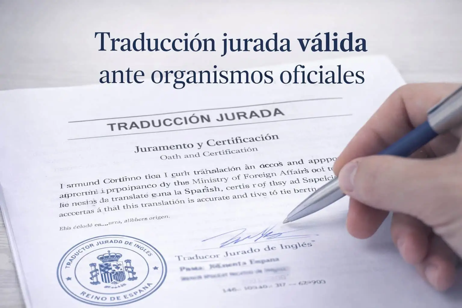 Traducción jurada valida